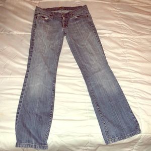 7 for all mankind light wash distressed bootcut